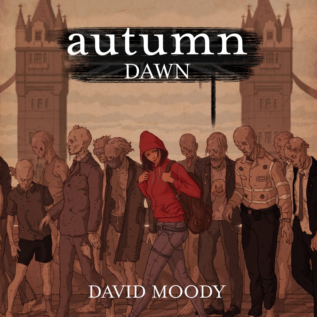 Autumn: Dawn by David Moody - audiobook cover. Narrated by Aubrey Parsons. Art by Craig Paton