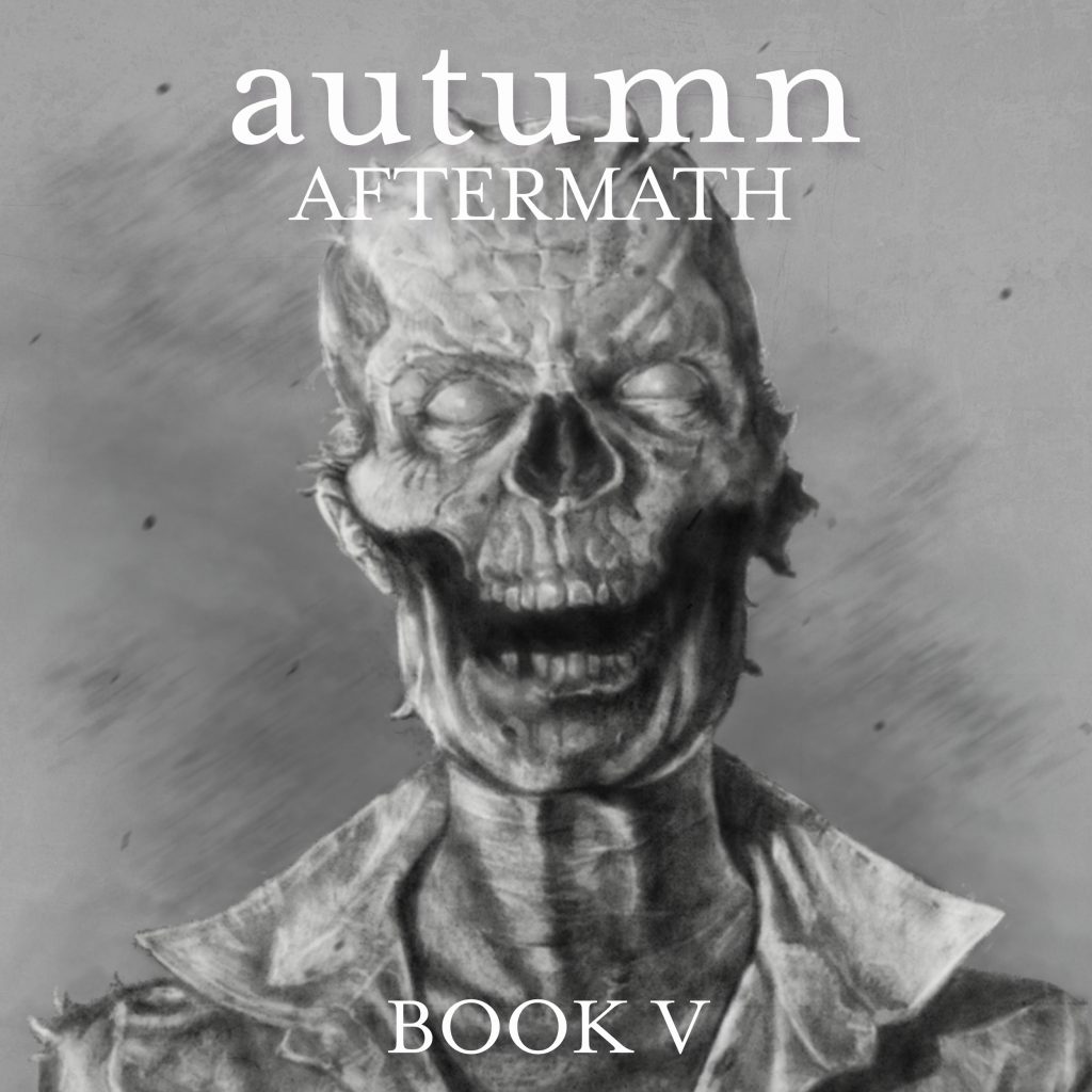 The audiobook cover of David Moody's Autumn: Aftermath - narrated by Aubrey Parsons, artwork by Craig Paton